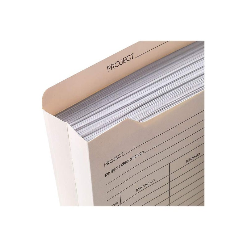 Staples 486083 Manila Reinf Pre-Printed Jackets LTR 2-Inch Expansion 50/BX - Image 5